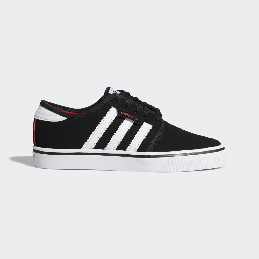 Adidas Boys' Seeley Originals Shoes Black/White/Deep Red Ireland BY4078